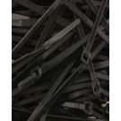 BLACK MINIATURE CABLE TIE 4" 100 PACK