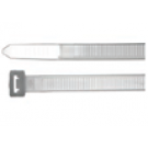 CORBATAS NYLON 4"X .10" / 100 X 2.5mm /18LBS/ 8.2KG/  BLANCA  PAQUETE 100
