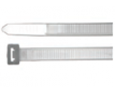 CORBATAS NYLON 4"X .10" / 100 X 2.5mm /18LBS/ 8.2KG/  BLANCA  PAQUETE 100